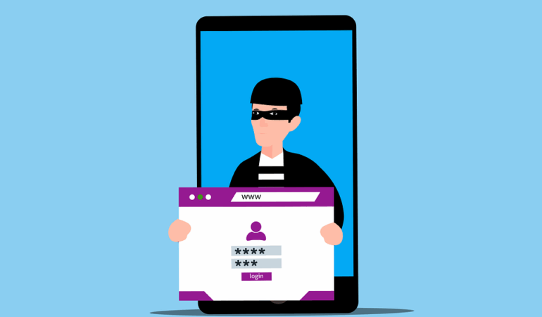 Free phishing scam website vector