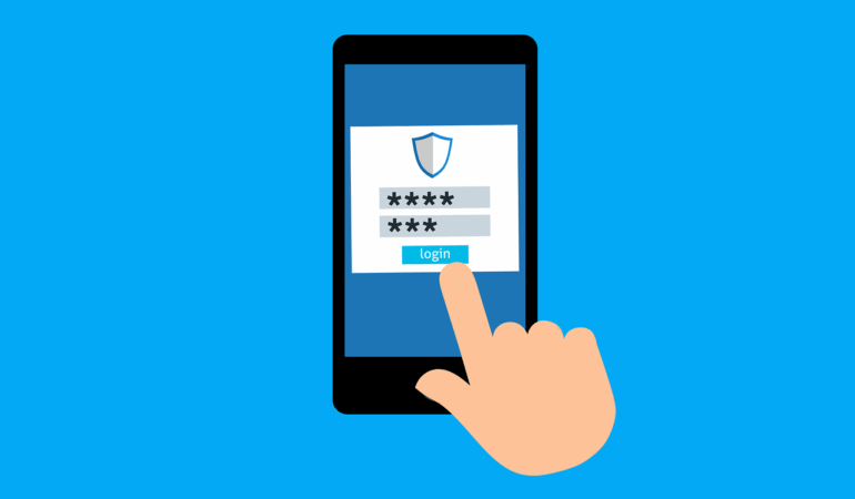 Free password login sign vector